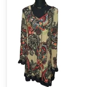 Multi Color Print Dress